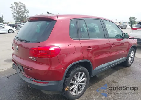 2014 Volkswagen Tiguan Se из США, поврежденный, VIN WVGBV3AX9EW075593